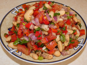 Piyaz (Turkish Bean Salad with Sumac & Tahini)