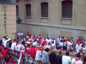 At the Running of the Bulls