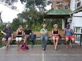Waiting for Lunch at the Home Stay