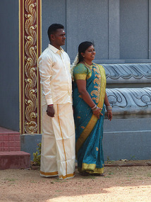 Tamil Hindu Bride and Groom