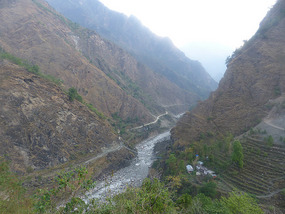 Kali Gandaki Valley below Tatopani