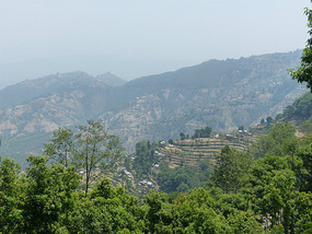 View From Lodge in Dhulikel