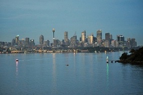 Entering Sydney Harbor