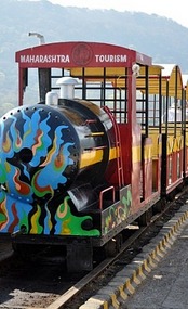 Train on Elephanta Island