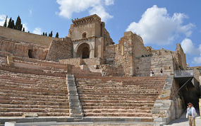 Roman amphitheatre in center of Cartagena