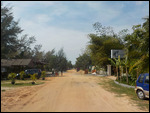 Straße hinter dem Otres Beach