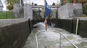 Turbulent Lock 1 on the Chambly Canal