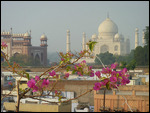 Rooftop view of the Taj Mahal