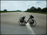 Bike on the Military Runway