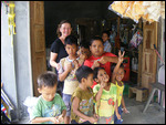 Local kids at a shop