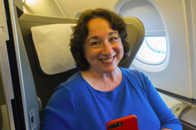 Joyce gets ready to fly