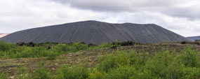 This volcano created the lava field