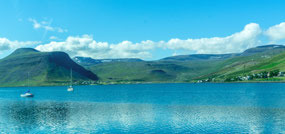 Entering the harbor of Isafjordur