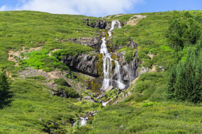 Waterfall on outskirts of Ísafjörður