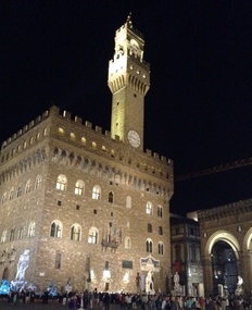 Orchestra outside Palazzo Vecchio