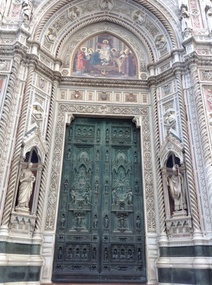 The doors of the Duomo