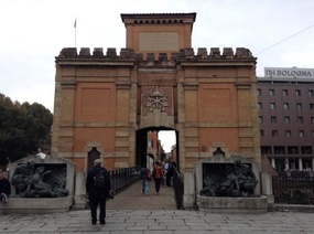 A gate in the old wall called Porte Galliera