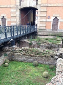 Roman ruins near the gate