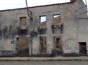 Ruined houses