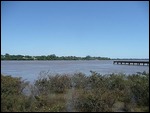 Looking across to Argentina