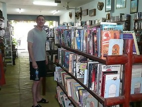 Ad in his element,we have a bookshop nxt door