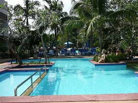 Chilling by the pool...