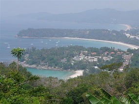 Overlooking the island