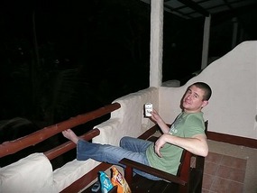 We've arrived 1am! Chilling on our Balcony..