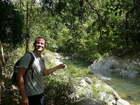 Idiot hiking..
