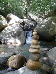 Mini(!!) waterfall in rainforest