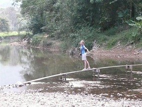 Playing silly buggers in the rivers