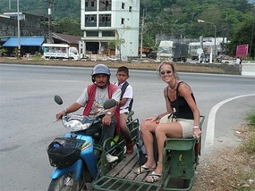 Our taxi, brilliant!