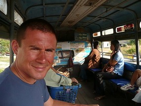 Heading to Cambodia ala Songatheuw style..