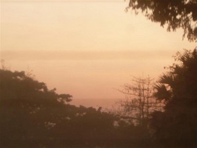 Sunset amongst the dust