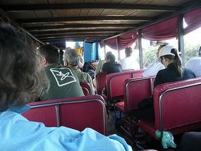 The inside of our Express boat!