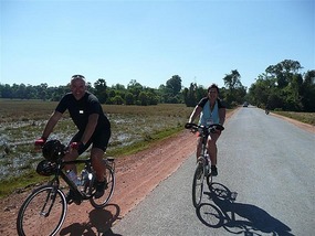 Our Danish friends cycling...mad!