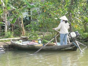 Local river boats among the smaller rivers