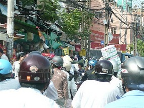 4 mopeds to one person in Saigon!