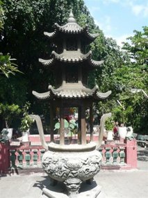 At one of the Chinese Pagodas