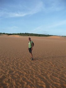 Ads on the red sand dunes