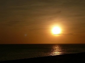 Sun almost set