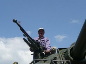 Phuoc and his tank!