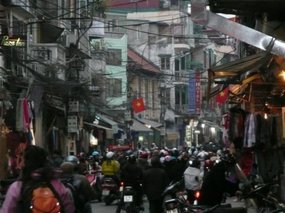 Typical quiet street of Hanoi!!!