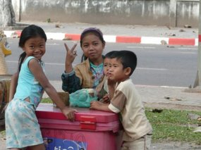 Local Laos children