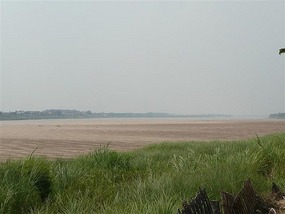 View to Thailand across the Mekong