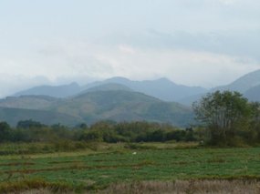 View across to China!