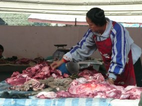 Local meat counter....yuk!