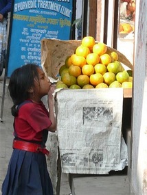 A sad sight to see of hungry children..