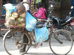 Bikes piled high as always!