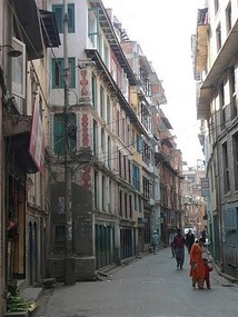 Mnay narrow streets of Kathmandu
